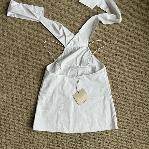 NWT Tibi Poplin Halter Top Size 00 - Can be worn two ways - Picture 8 of 10